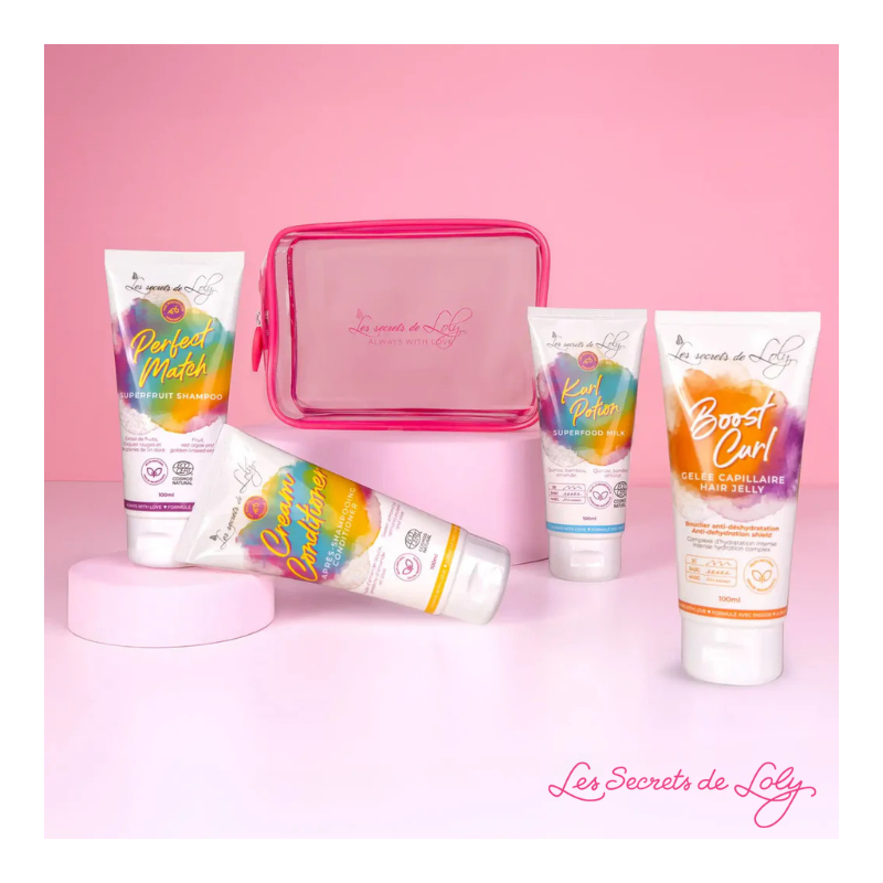 Trousse de voyage chvx ondulés Les secrets de Loly