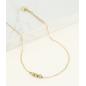 Bracelet cheville Luwa perles acier Zag