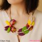 Collier bois fleur multi-ton Fanny Fouks