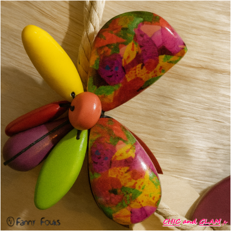 Collier bois fleur multi-ton Fanny Fouks