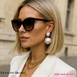 B.O perles de Majorque percé Francine Bramli