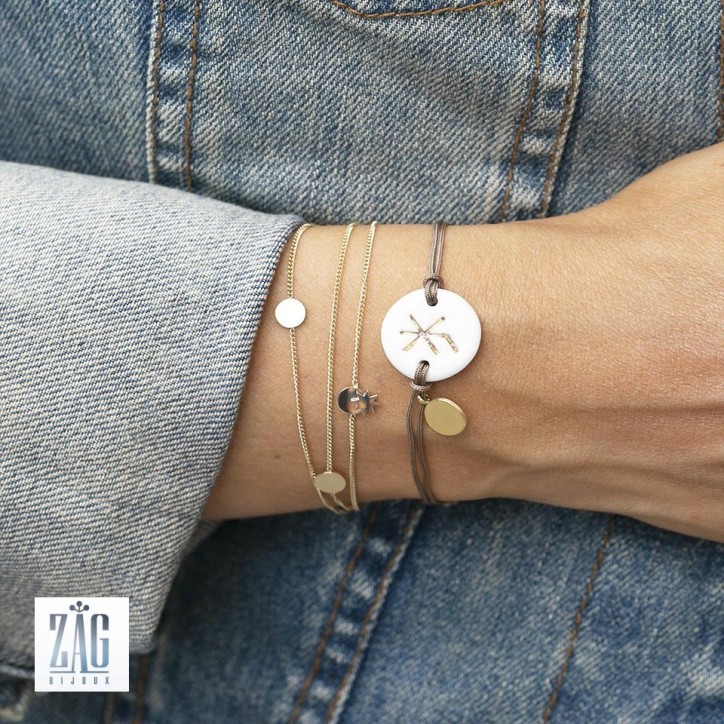 Bracelet cordon rune céramique Bracelet cordon rune céramique