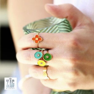 Bague trefle Toscana Zag