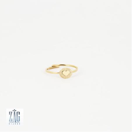 Bague coeur Zag