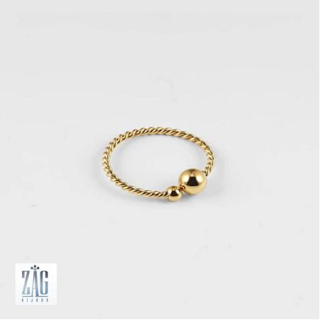 Bague Soto jonc tressé