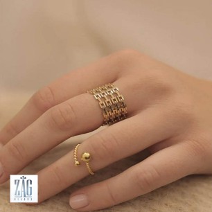 Bague Soto jonc tressé