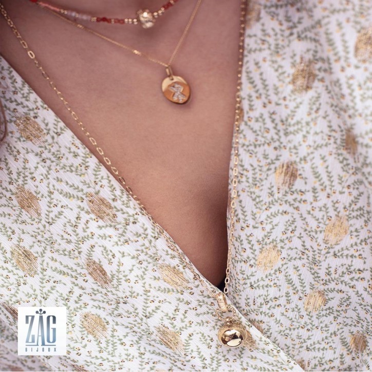 Collier Liomy pendule Zag Collier Liomy pendule Zag