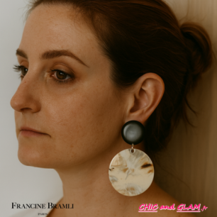 B.O Cidonie beige/gris mord Francine Bramli.