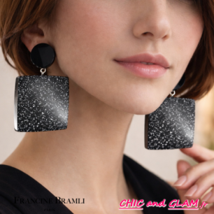 B.O Carla star gris/noir pail Francine Bramli