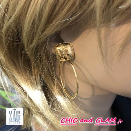 B.O créole puce carrée Zag