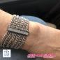 Bracelet couture barrette strass Zag