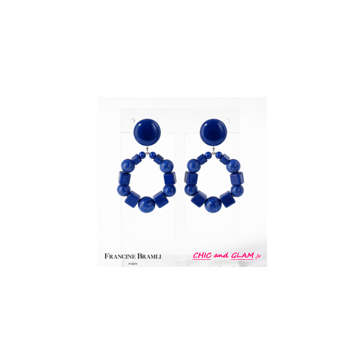 B.O Bastille percé  bleu foncé Francine Bramli