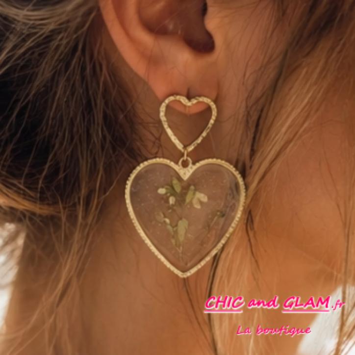 Boucles d’oreilles Cœur Bohème Boucles d’oreilles Cœur Bohème