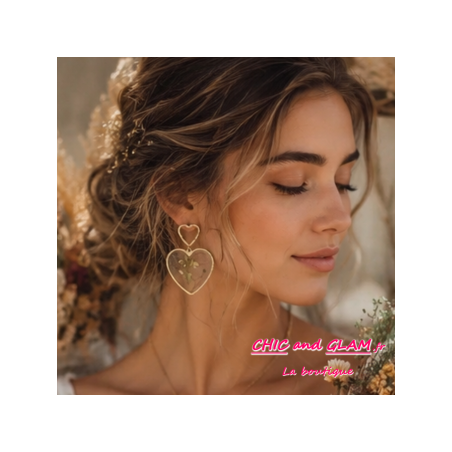 Boucles d’oreilles Cœur Bohème