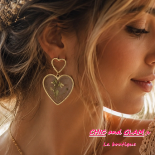 Boucles d’oreilles Cœur Bohème