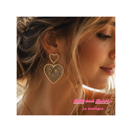Boucles d’oreilles Cœur Bohème