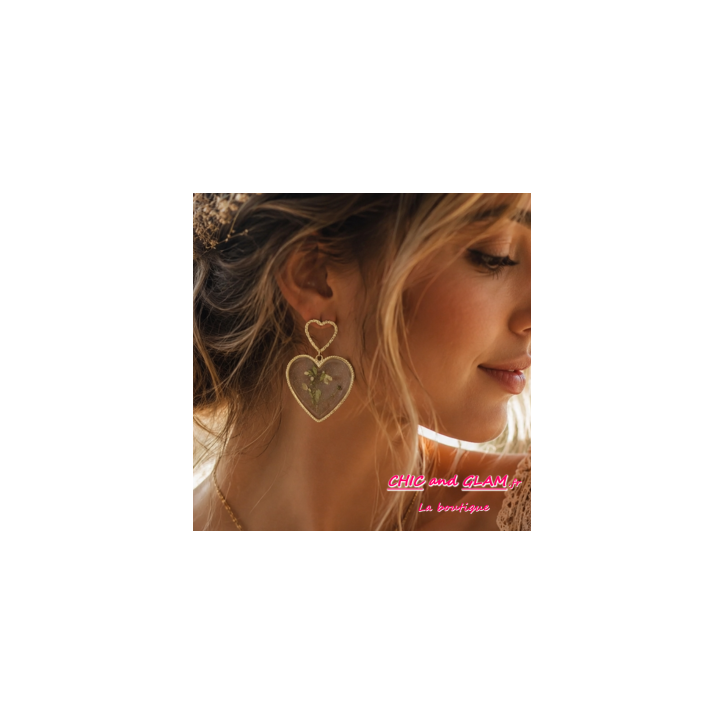Boucles d’oreilles Cœur Bohème Boucles d’oreilles Cœur Bohème