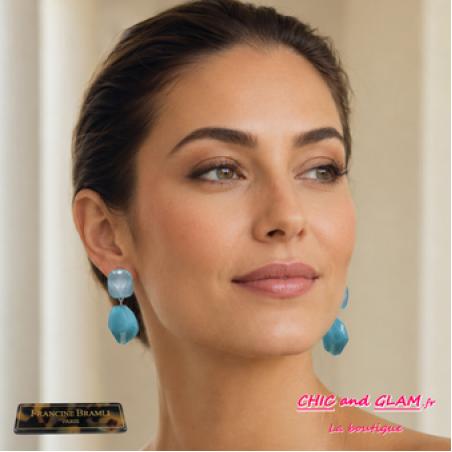 B.O Kos clip ton turquoise Francine Bramli
