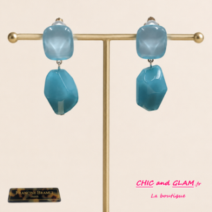 B.O Kos clip  ton turquoise Francine Bramli