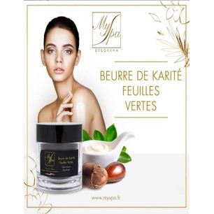 Beurre de karité feuilles vertes Myspa