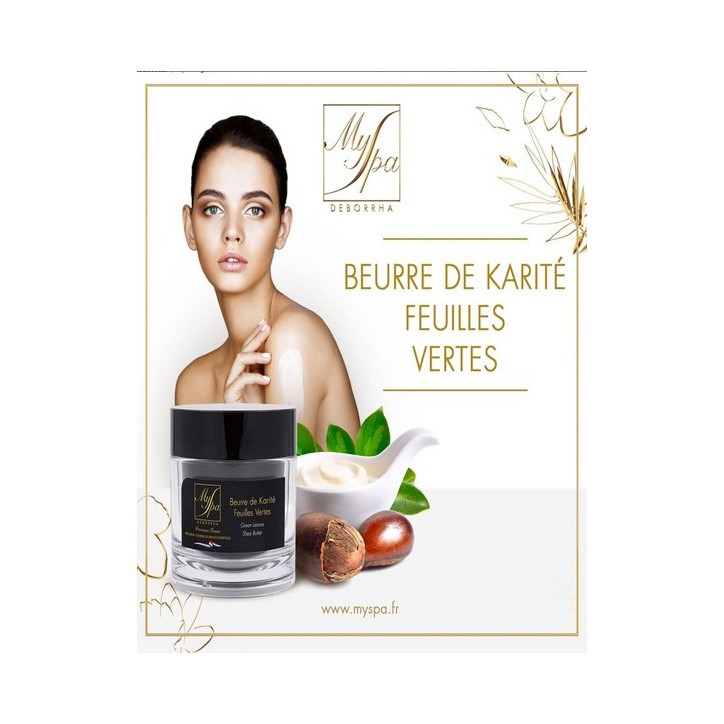 Beurre de karité feuilles vertes Myspa