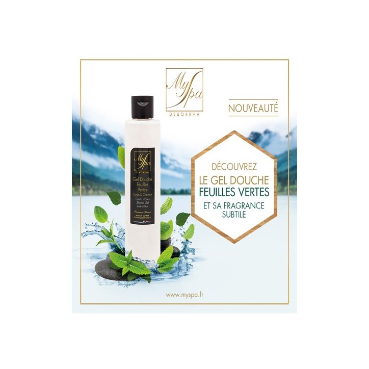 Gel douche feuilles vertes Myspa