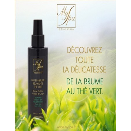 Eau en brume thé vert 150ml Myspa 