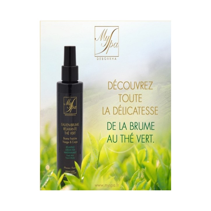 Eau en brume thé vert 150ml Myspa