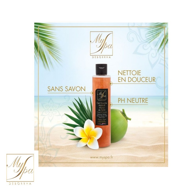 Gel douche Addictif monoî de Tahiti Myspa