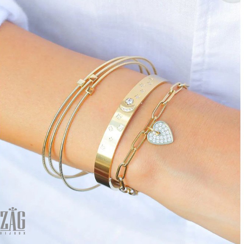 Bracelet  coeur U2  Zag