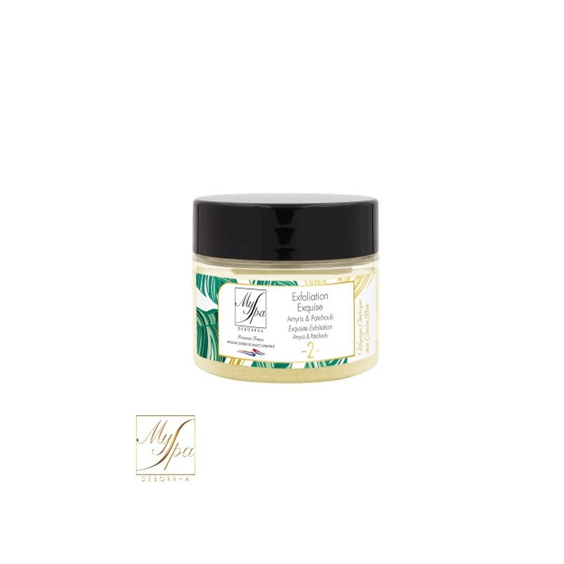 Exfoliation exquise Amyris et patchouli  Myspa Deborrha