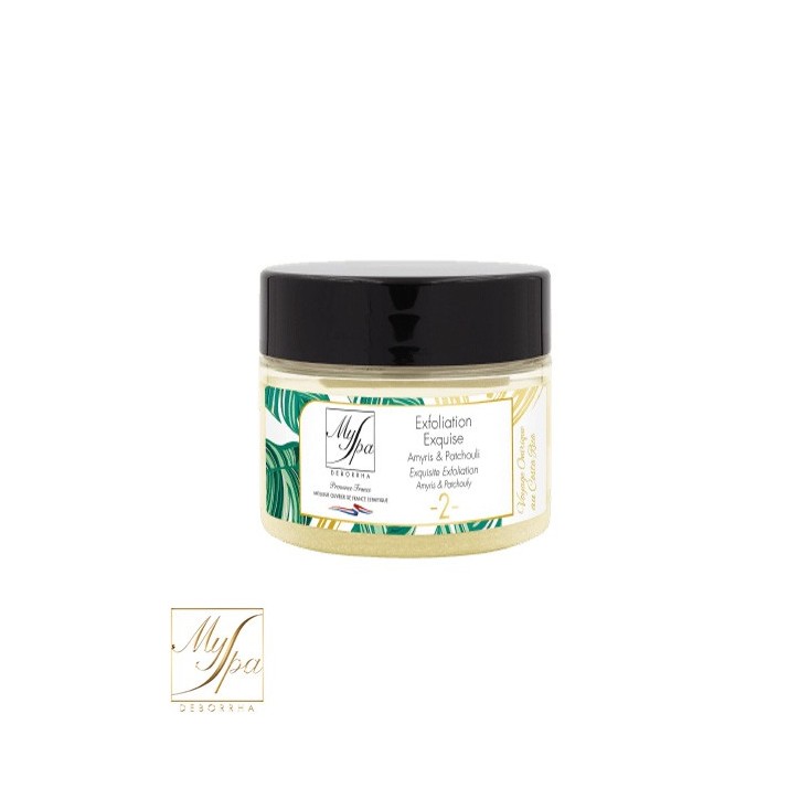 Exfoliation exquise Amyris et patchouli  Myspa Deborrha