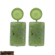 B.O Marseille clip ton vert cabochon miroir Francine Bramli