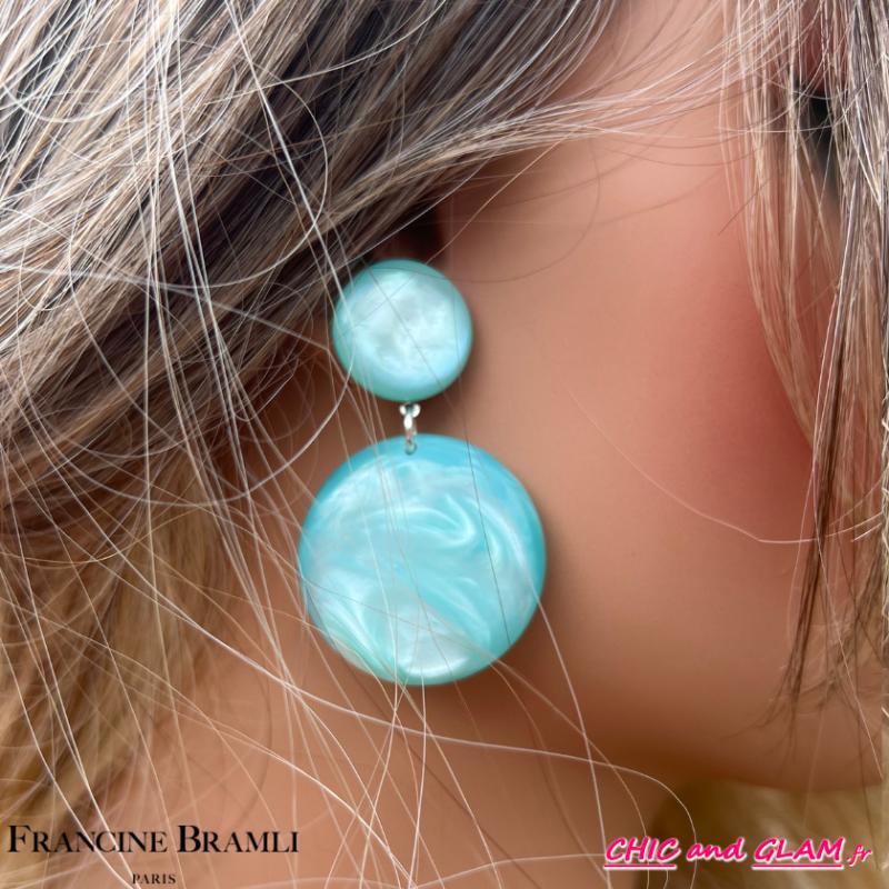 B.O Salsa turquoise percée Francine Bramli