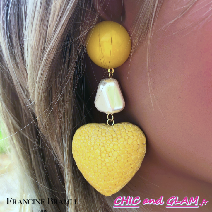 B.O Heart xl ton jaune Francine Bramli B.O Heart xl ton jaune Francine Bramli