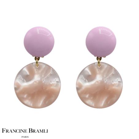 B.O Venus s percé ton rose nacré  Francine Bramli