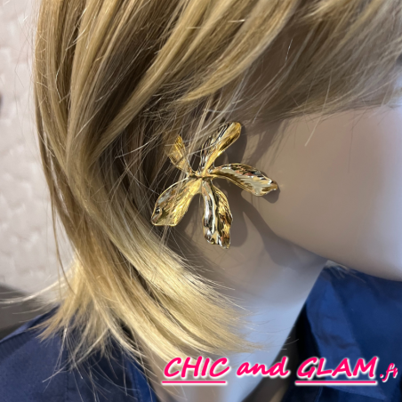 B.O Fleur grd mod acier doréjaune brillant RS