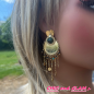 B.O Heart percé turquoise pampilles RS