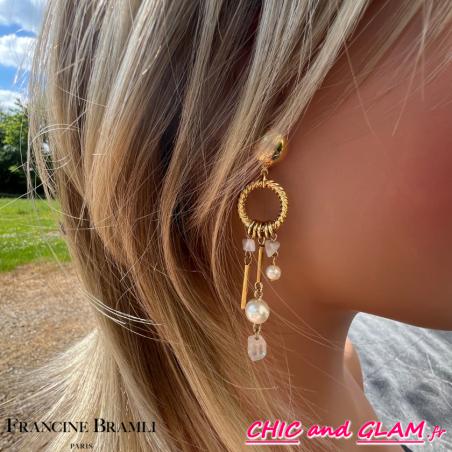 Boucles d'oreilles Paros percé Francine bramli