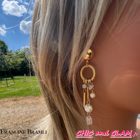 Boucles d'oreilles Paros percé Francine bramli