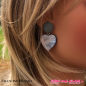 B.O Love en nacre ton gris Francine Bramli