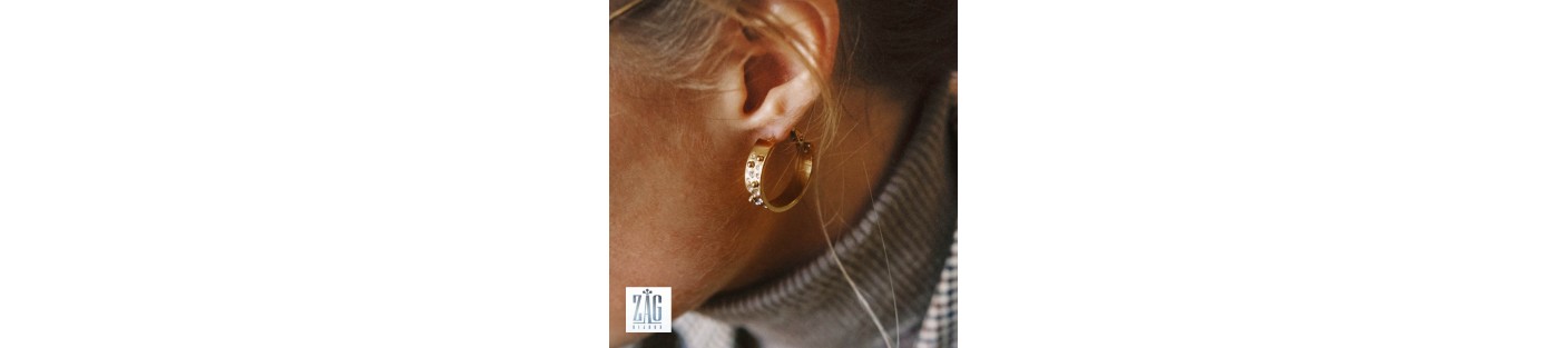 Boucles pour oreilles percées